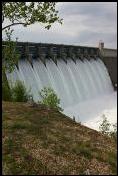 Table Rock Dam with 10 flood gates open
April 26, 2011
Releasing 68,000 cfs (Gates open Approx. 4 feet)