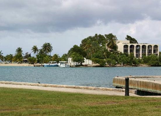 Island located in Harbor.
Viewt from Fort Christiansted